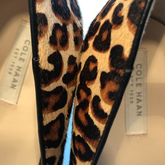 Cole Haan 9B Leopard print 3” pumps - Picture 2 of 5